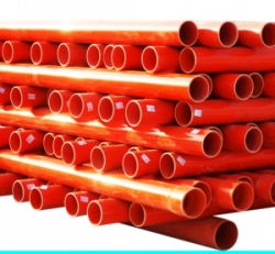 其他建筑 建材类管材价格 地埋式cpvc高压穿线管,红管,cpvc高压电力管价格批发价格 保定市