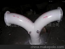 【耐磨三通,电力用耐磨三通,矿用耐磨三通生产厂家】价格,厂家,图片,三通、四通,河北金锁螺旋钢管制造-